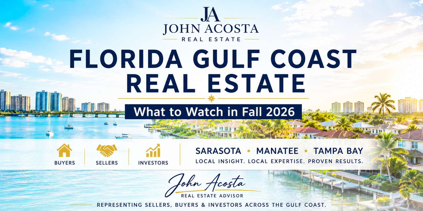 Florida Gulf Coast real estate Fall 2026 market outlook for Sarasota, Manatee and Tampa Bay