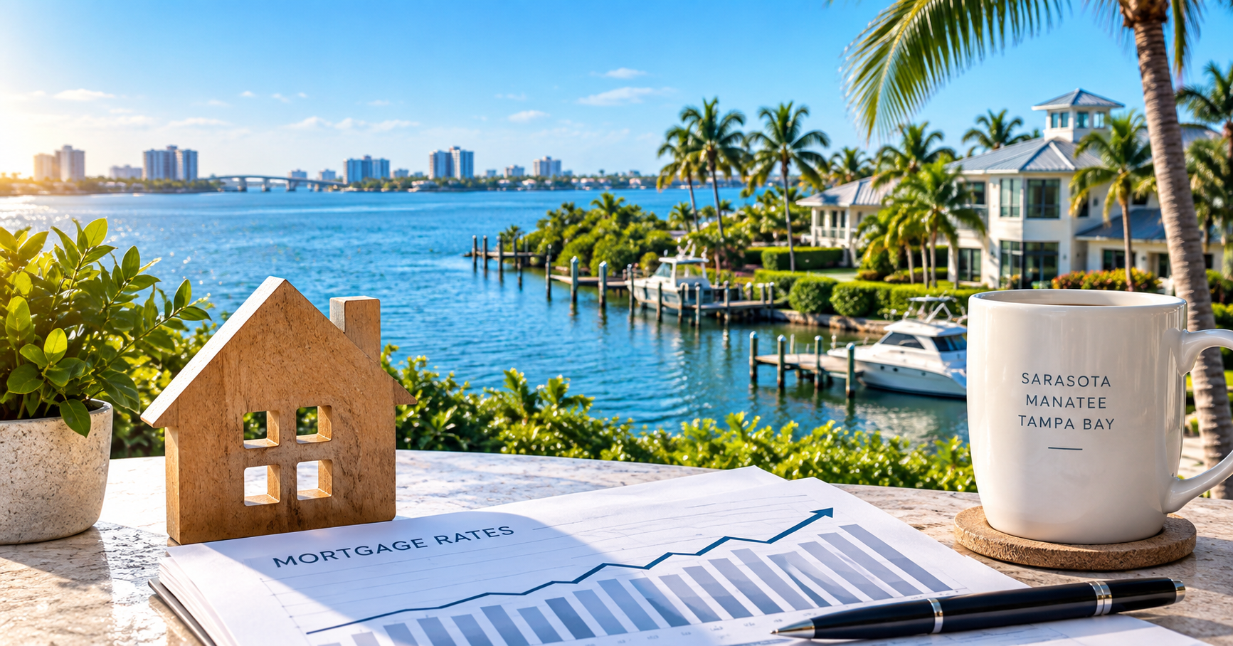 Florida Gulf Coast waterfront real estate and mortgage rate trends
